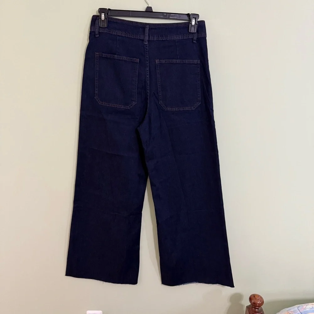 NEW Supgoreou high waisted Blue Wide-Leg Jeans‎ woman XL waist 30 inch
